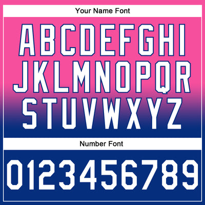 Custom Stitched Pink White-Royal Fade Fashion Sports Pullover Sweatshirt Hoodie