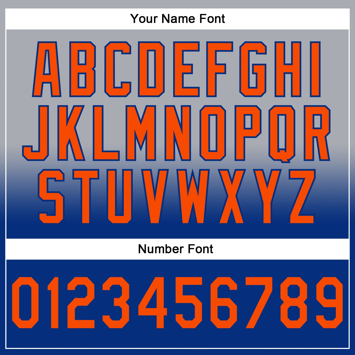 Custom Stitched Gray Orange-Royal Fade Fashion Sports Pullover Sweatshirt Hoodie