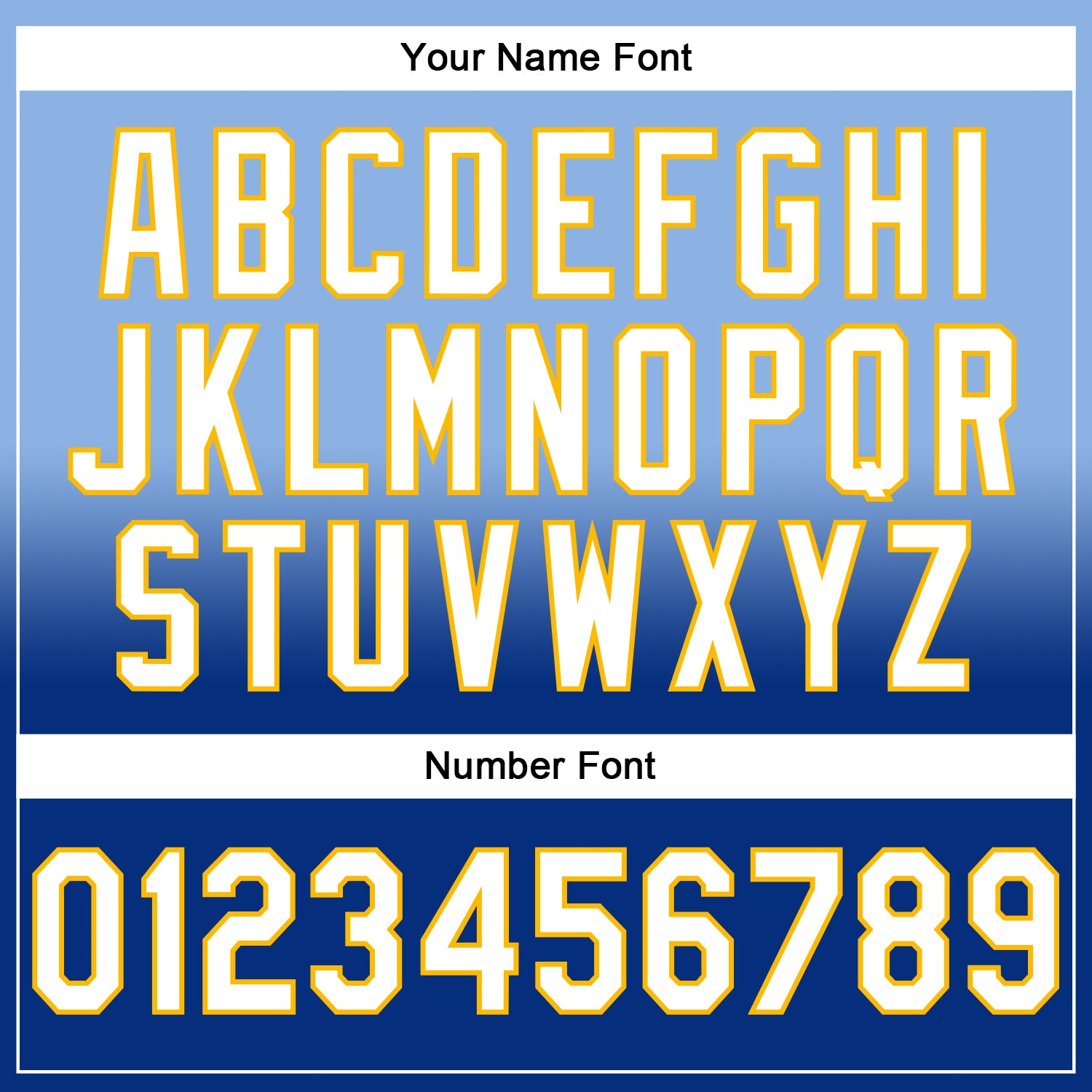 Custom Stitched Light Blue White Royal-Gold Fade Fashion Sports Pullover Sweatshirt Hoodie