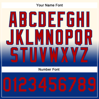 Custom Stitched Cream Red-Royal Fade Fashion Sports Pullover Sweatshirt Hoodie