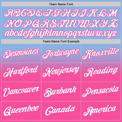 Custom Stitched Light Blue White-Pink Fade Fashion Sports Pullover Sweatshirt Hoodie