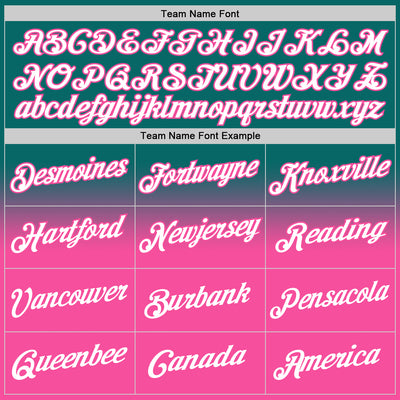 Custom Stitched Teal White-Pink Fade Fashion Sports Pullover Sweatshirt Hoodie