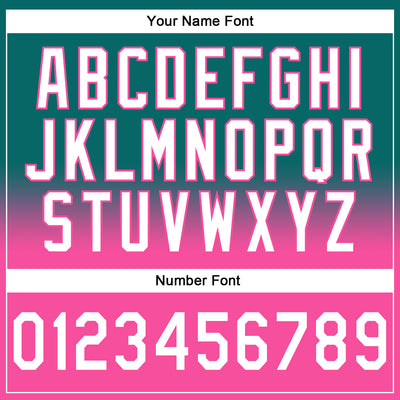 Custom Stitched Teal White-Pink Fade Fashion Sports Pullover Sweatshirt Hoodie