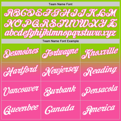 Custom Stitched Neon Green White-Pink Fade Fashion Sports Pullover Sweatshirt Hoodie