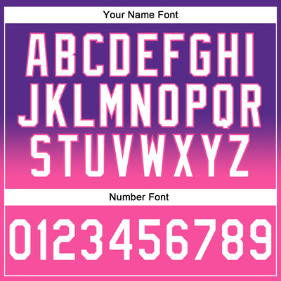 Custom Stitched Purple White-Pink Fade Fashion Sports Pullover Sweatshirt Hoodie