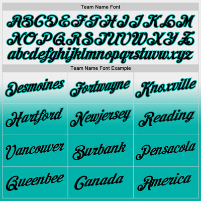 Custom Stitched White Black-Aqua Fade Fashion Sports Pullover Sweatshirt Hoodie