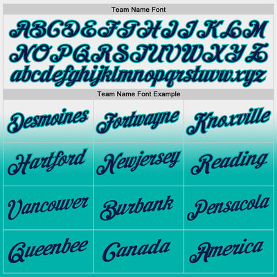 Custom Stitched White Navy-Aqua Fade Fashion Sports Pullover Sweatshirt Hoodie