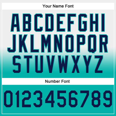 Custom Stitched White Navy-Aqua Fade Fashion Sports Pullover Sweatshirt Hoodie