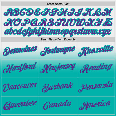 Custom Stitched White Purple-Aqua Fade Fashion Sports Pullover Sweatshirt Hoodie