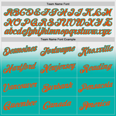 Custom Stitched White Orange-Aqua Fade Fashion Sports Pullover Sweatshirt Hoodie