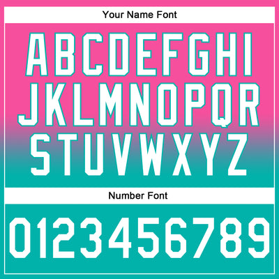 Custom Stitched Pink White-Aqua Fade Fashion Sports Pullover Sweatshirt Hoodie