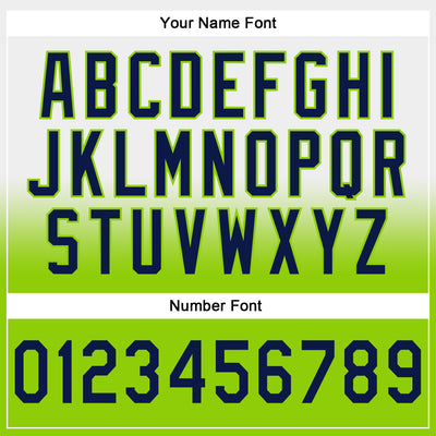 Custom Stitched White Navy-Neon Green Fade Fashion Sports Pullover Sweatshirt Hoodie