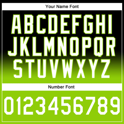 Custom Stitched Black White-Neon Green Fade Fashion Sports Pullover Sweatshirt Hoodie