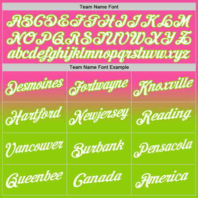 Custom Stitched Pink White-Neon Green Fade Fashion Sports Pullover Sweatshirt Hoodie