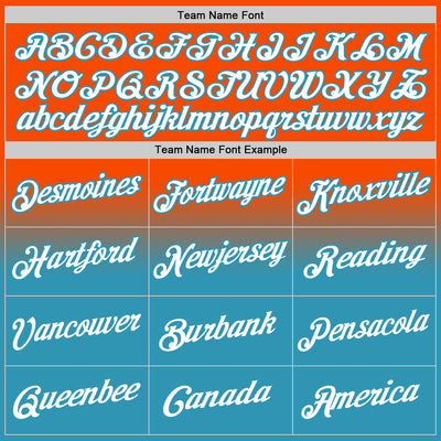 Custom Stitched Orange White-Panther Blue Fade Fashion Sports Pullover Sweatshirt Hoodie