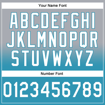 Custom Stitched Gray White-Panther Blue Fade Fashion Sports Pullover Sweatshirt Hoodie