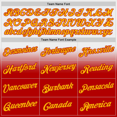 Custom Stitched White Gold-Red Fade Fashion Sports Pullover Sweatshirt Hoodie