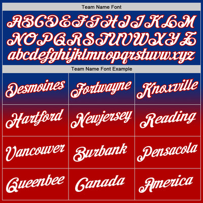 Custom Stitched Royal White-Red Fade Fashion Sports Pullover Sweatshirt Hoodie