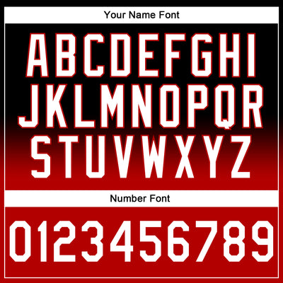 Custom Stitched Black White-Red Fade Fashion Sports Pullover Sweatshirt Hoodie