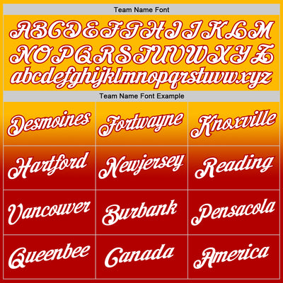 Custom Stitched Gold White-Red Fade Fashion Sports Pullover Sweatshirt Hoodie