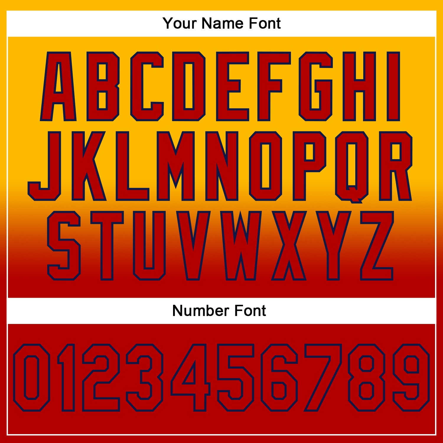 Custom Stitched Gold Red-Navy Fade Fashion Sports Pullover Sweatshirt Hoodie