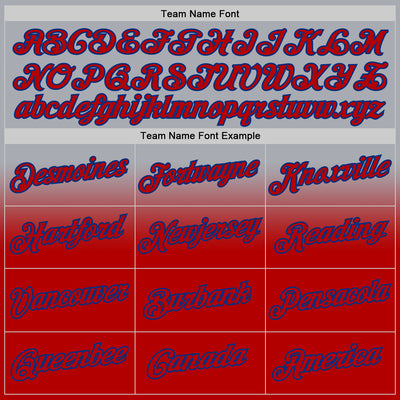 Custom Stitched Gray Red-Royal Fade Fashion Sports Pullover Sweatshirt Hoodie