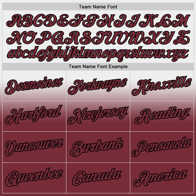 Custom Stitched White Burgundy-Black Fade Fashion Sports Pullover Sweatshirt Hoodie