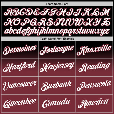 Custom Stitched Black White-Burgundy Fade Fashion Sports Pullover Sweatshirt Hoodie