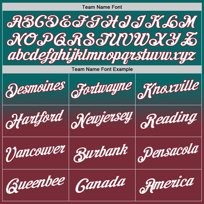 Custom Stitched Teal White-Burgundy Fade Fashion Sports Pullover Sweatshirt Hoodie