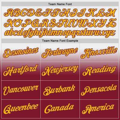 Custom Stitched White Gold-Crimson Fade Fashion Sports Pullover Sweatshirt Hoodie