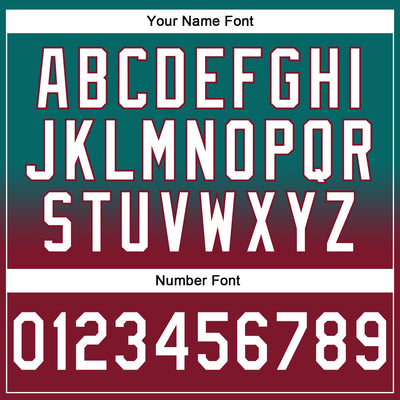 Custom Stitched Teal White-Crimson Fade Fashion Sports Pullover Sweatshirt Hoodie