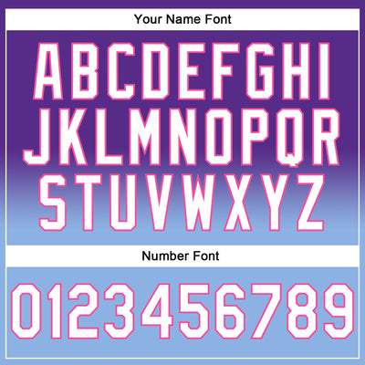 Custom Stitched Purple White Light Blue-Pink Fade Fashion Sports Pullover Sweatshirt Hoodie