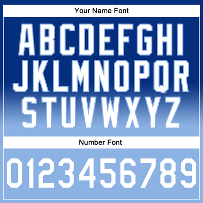 Custom Stitched Royal White-Light Blue Fade Fashion Sports Pullover Sweatshirt Hoodie