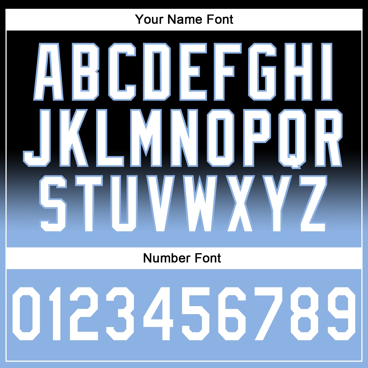 Custom Stitched Black White-Light Blue Fade Fashion Sports Pullover Sweatshirt Hoodie