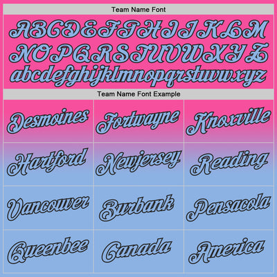 Custom Stitched Pink Light Blue-Black Fade Fashion Sports Pullover Sweatshirt Hoodie