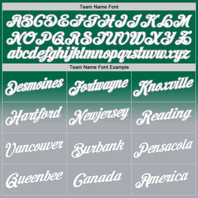 Custom Stitched Kelly Green White-Gray Fade Fashion Sports Pullover Sweatshirt Hoodie