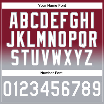 Custom Stitched Crimson White-Gray Fade Fashion Sports Pullover Sweatshirt Hoodie