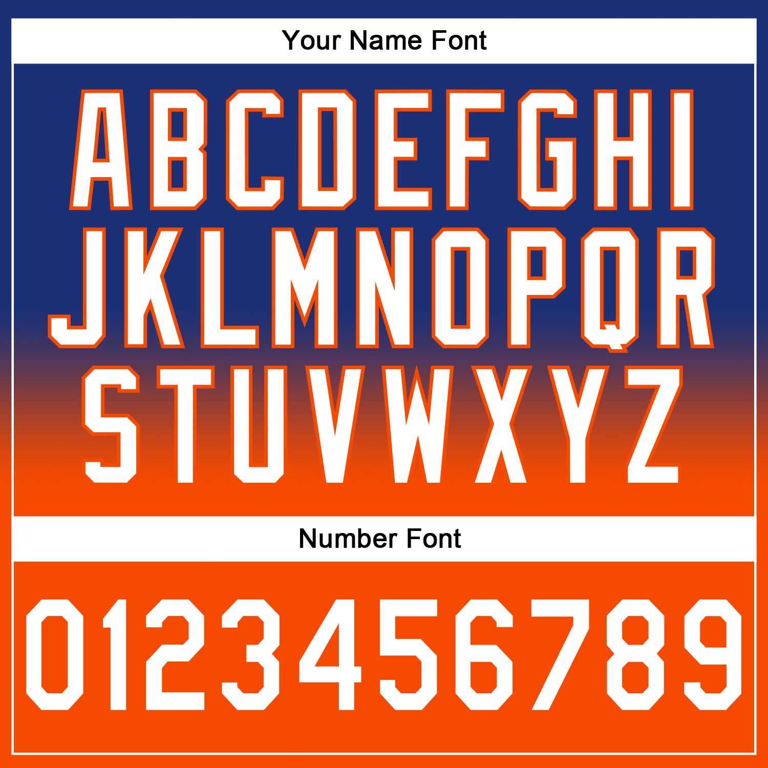 Custom Stitched Royal White-Orange Fade Fashion Sports Pullover Sweatshirt Hoodie