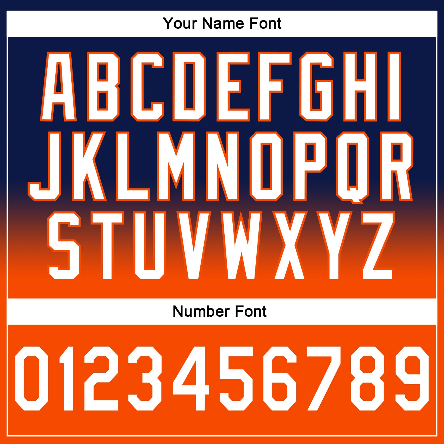 Custom Stitched Navy White-Orange Fade Fashion Sports Pullover Sweatshirt Hoodie