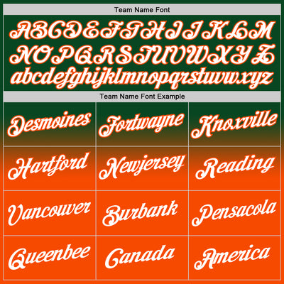 Custom Stitched Green White-Orange Fade Fashion Sports Pullover Sweatshirt Hoodie