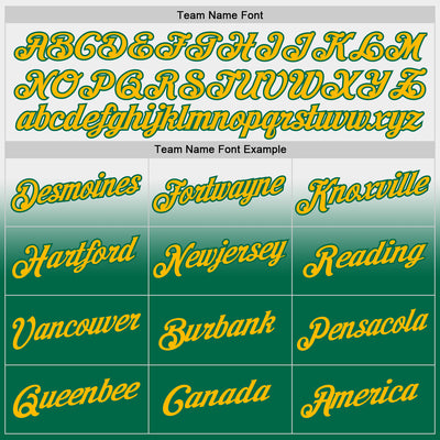 Custom Stitched White Gold-Kelly Green Fade Fashion Sports Pullover Sweatshirt Hoodie