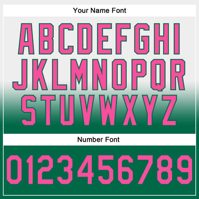 Custom Stitched White Pink-Kelly Green Fade Fashion Sports Pullover Sweatshirt Hoodie