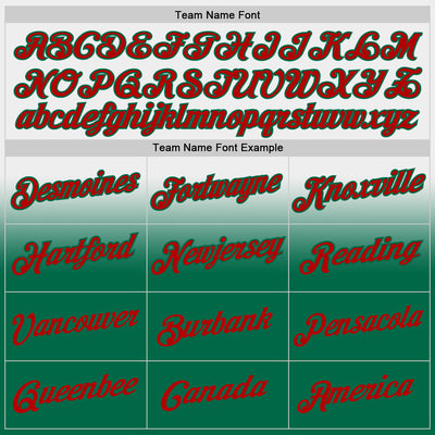 Custom Stitched White Red-Kelly Green Fade Fashion Sports Pullover Sweatshirt Hoodie