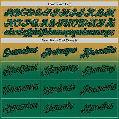 Custom Stitched Old Gold Kelly Green-Black Fade Fashion Sports Pullover Sweatshirt Hoodie