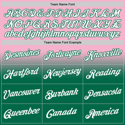 Custom Stitched Light Pink White-Kelly Green Fade Fashion Sports Pullover Sweatshirt Hoodie