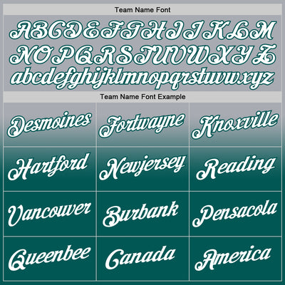 Custom Stitched Gray White-Midnight Green Fade Fashion Sports Pullover Sweatshirt Hoodie