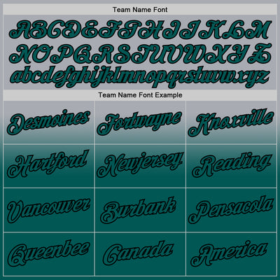 Custom Stitched Gray Midnight Green-Black Fade Fashion Sports Pullover Sweatshirt Hoodie