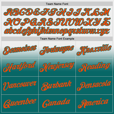 Custom Stitched White Orange-Teal Fade Fashion Sports Pullover Sweatshirt Hoodie