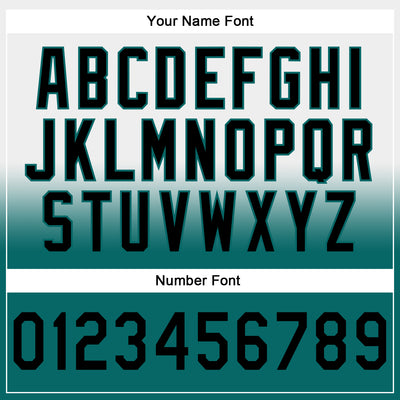 Custom Stitched White Black-Teal Fade Fashion Sports Pullover Sweatshirt Hoodie