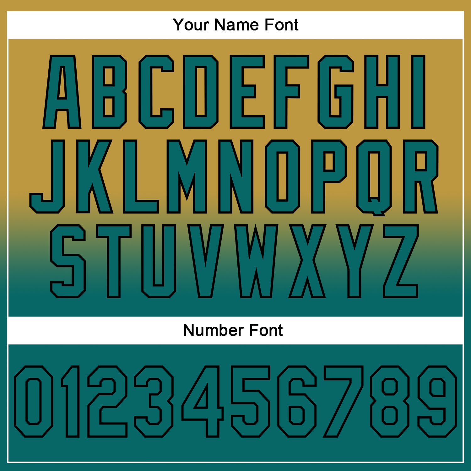 Custom Stitched Old Gold Teal-Black Fade Fashion Sports Pullover Sweatshirt Hoodie